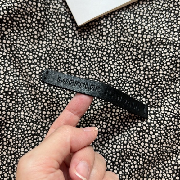 Loeffler Randall black leather and straw drawstring crossbody - Picture 8 of 11